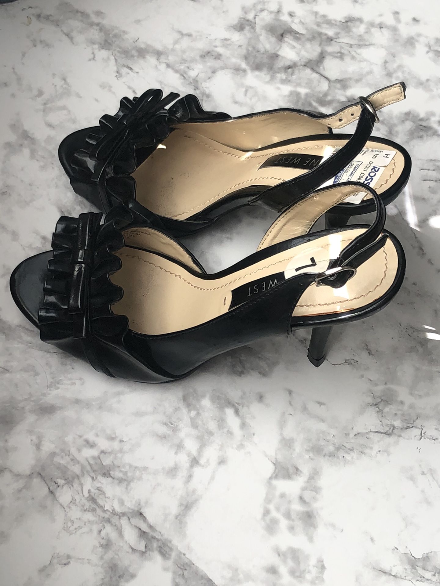 Black Bow Heels