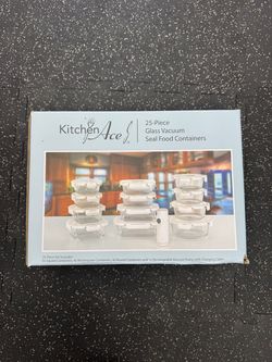 Kitchen Ace Glass Vacuum Seal Food Container