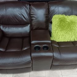 *Summer Sale Event*---Madrid Mature Brown Leather Reclining 3 Piece Sets---Delivery And Easy Financing Available👌