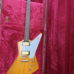 Epiphone Korina 1958 Explorer Natural Solid Body Electric Guitar