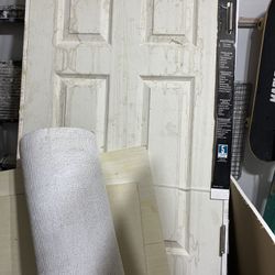 6 panel textured interior door