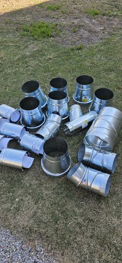 DuraVent 4BVAM 4 in. Dia. Type B Round Gas Vent Pipe Double Wall B-Vent Universal Male Adapter And More Please See The Photos Thanks 