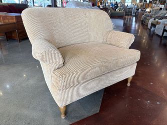 HIGHLAND HOUSE Oversized Club Chair with Textured Pattern