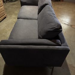95in Long 39in Wide Blue/Gray Couch Cleaned & Restored