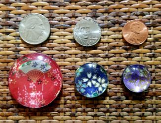 Asian-inspired Glass Magnets