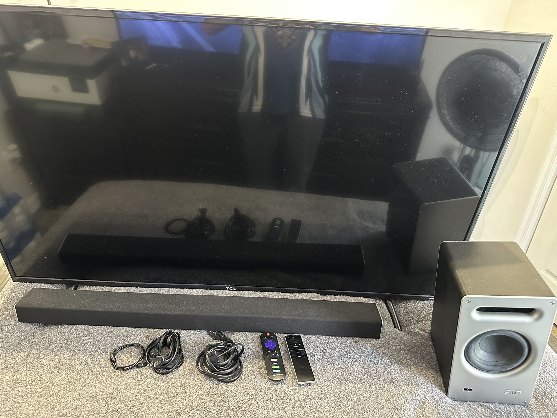 TCL Roku TV And Vizio Sound Bar