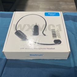 UHF Wireless Microphone Headset