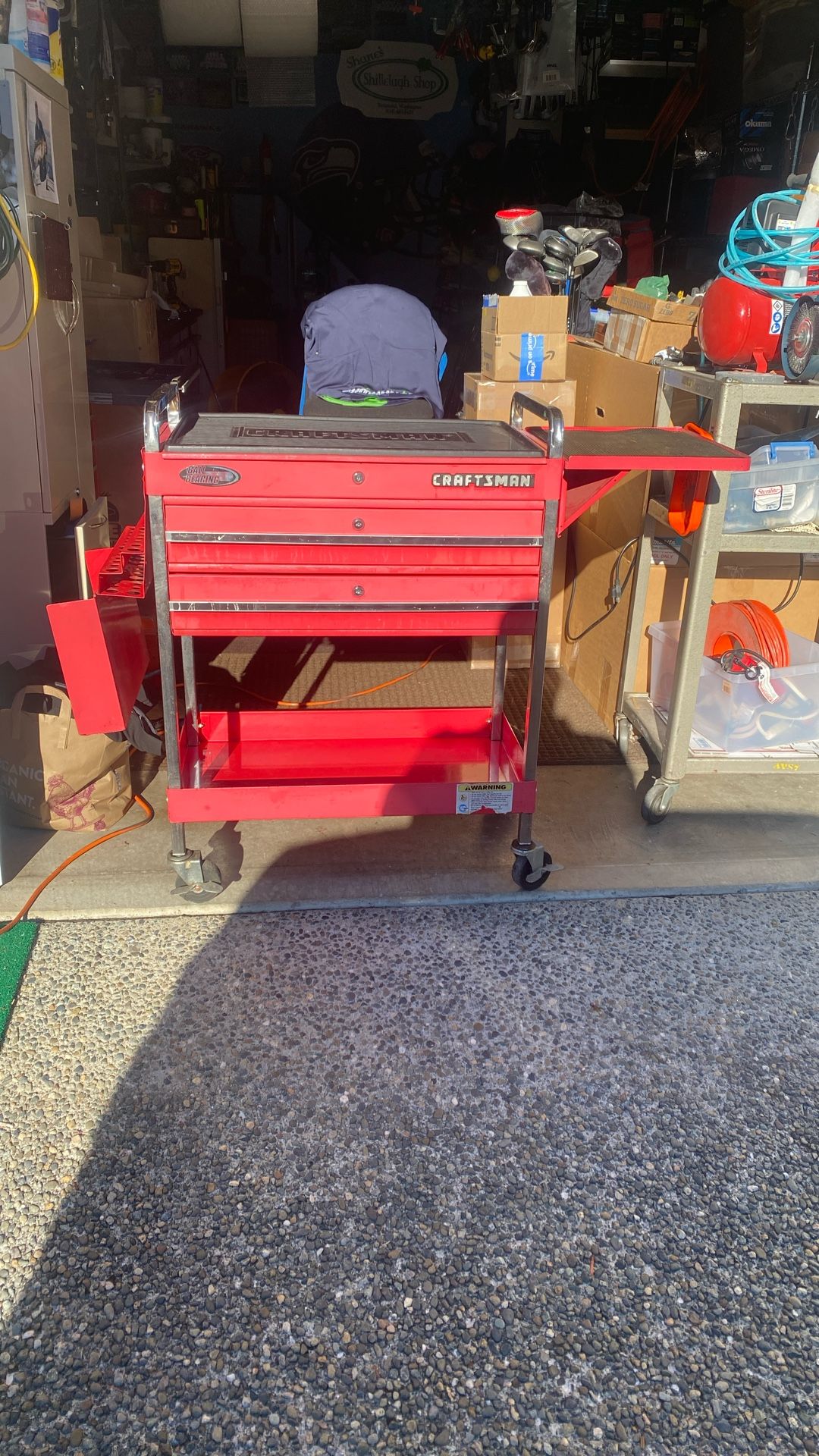Vintage Craftsman Rare Adjustable Service Rolling Tool Chest