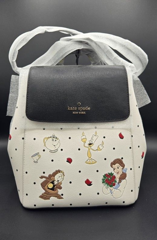 Kate Spade Beauty & The Beast Backpack Purse 