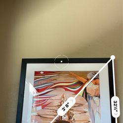 Rowing print framed artwork