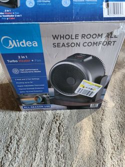 Midea 2 in 1 turbo heater + fan