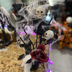 Creepy Halloween holiday table or bar centerpiece