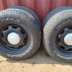 Tire Sale   2019 Ford 150, 4 tires, rims 6 lug, hub caps ,18 lug nuts, 20,000 mile used.  $45.00  
