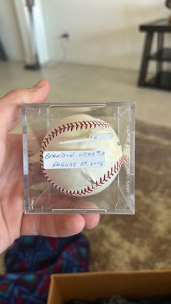 Brandon Webb Signed Baseball