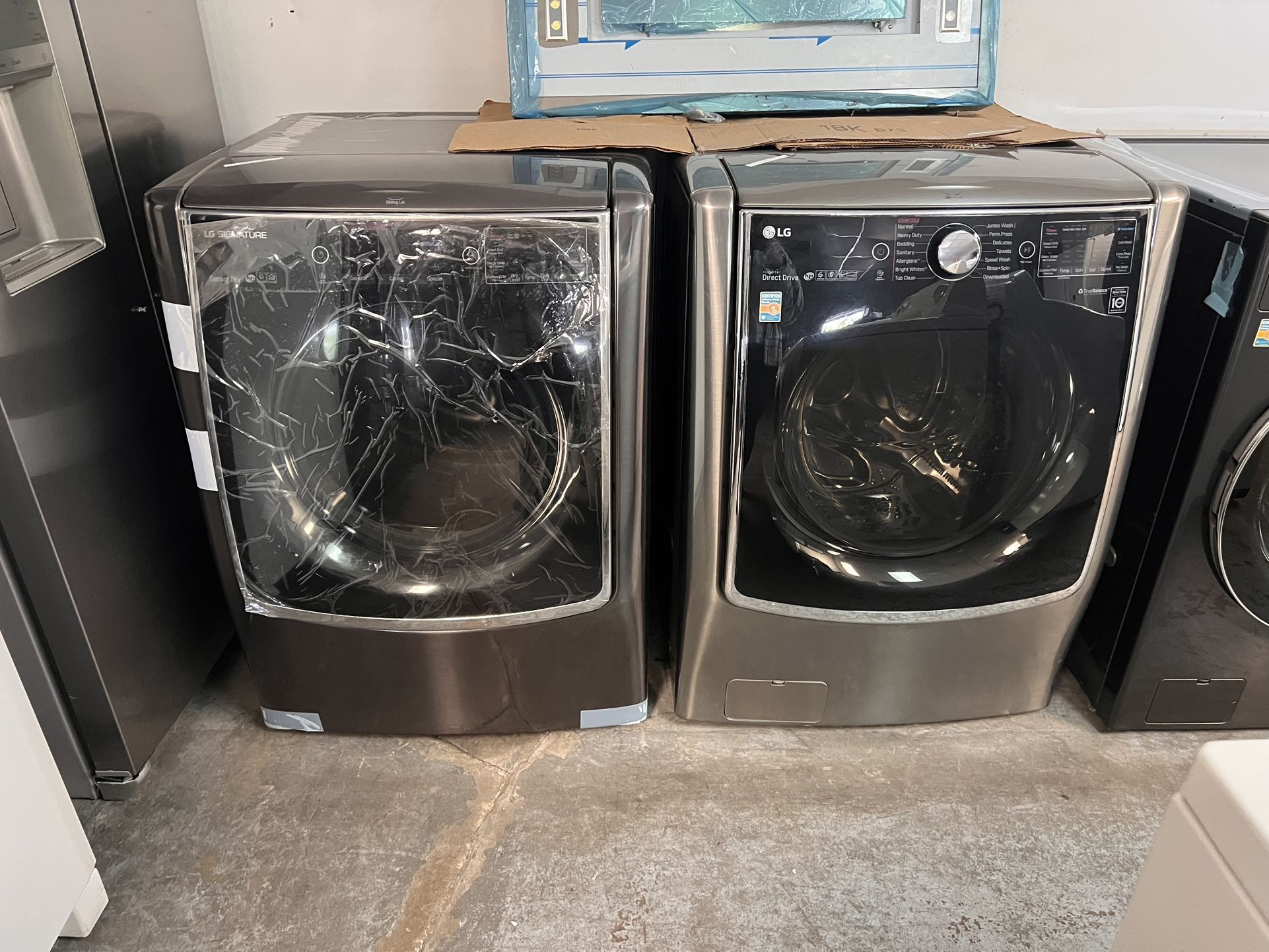 LG Súper Capacity Washer And. Dryer Used Washer New Dryer Nice