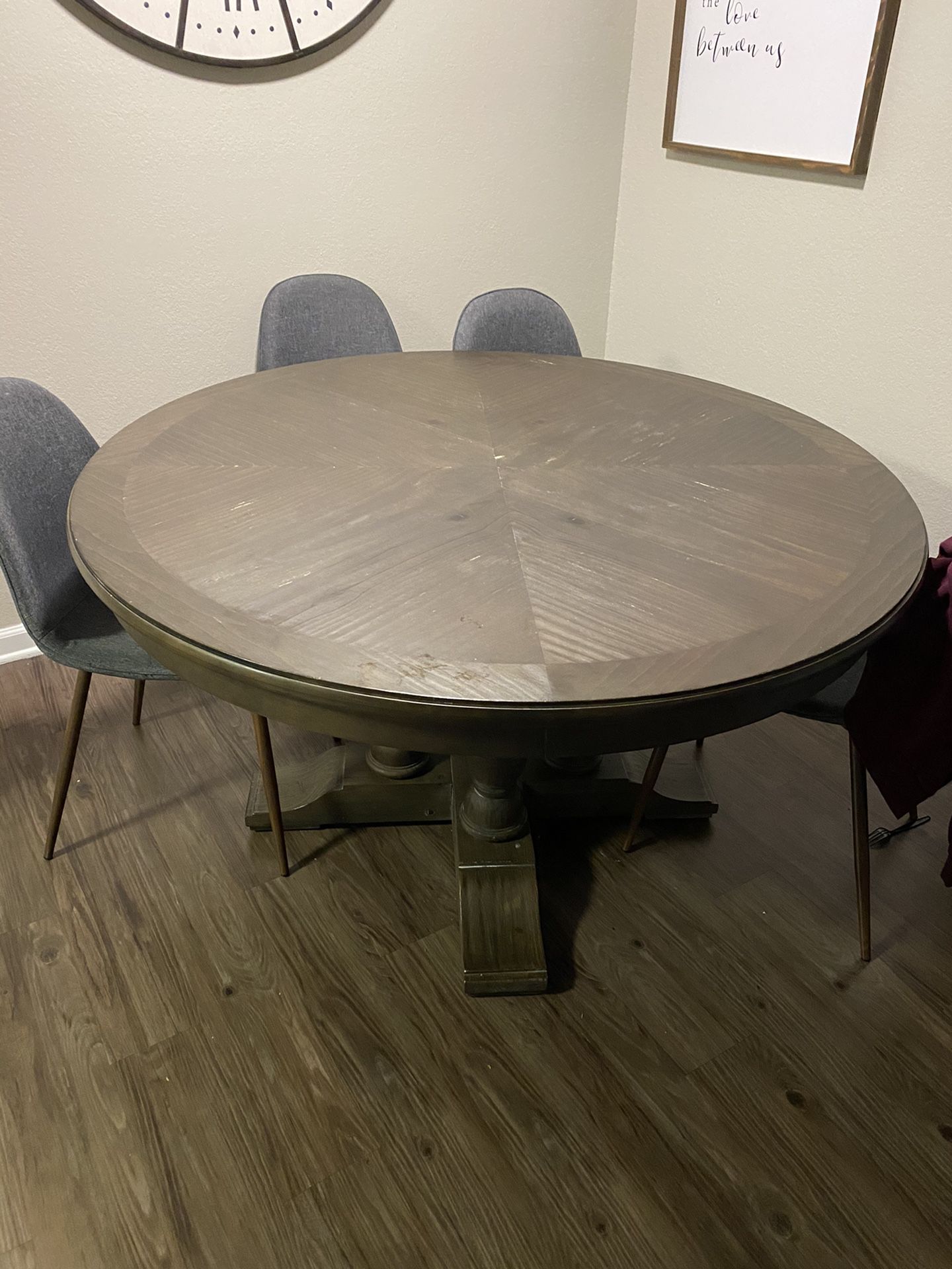 Living spaces large round dining table