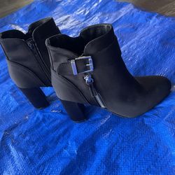 Black Dress Ankle Boots 