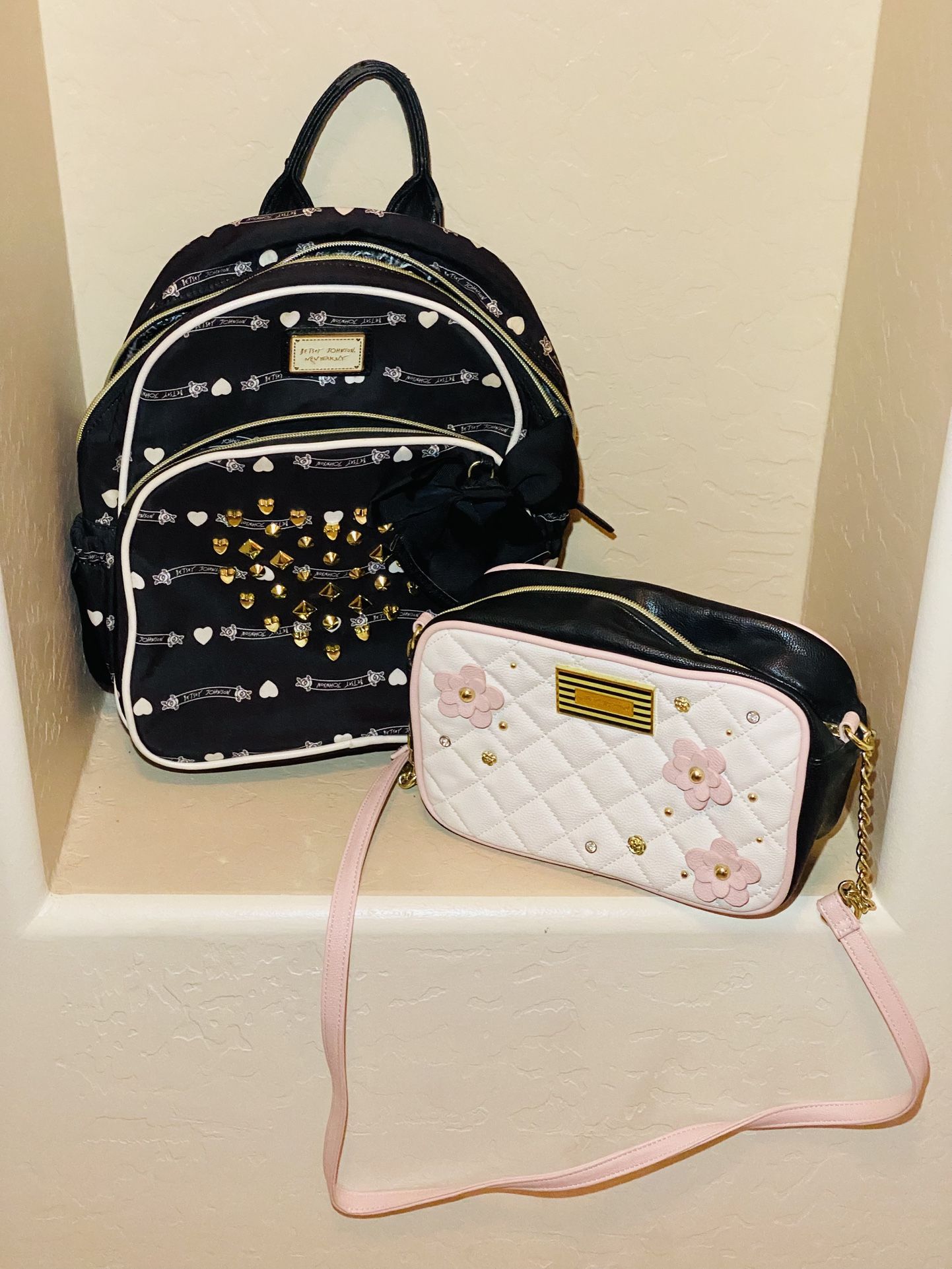 Betsy Johnson Backpack/Purse Bundle