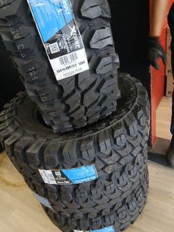 New set of tires 35 1250 17 lt xcomp mt