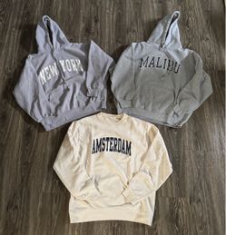 Brandy Melville/John Galt 3 sweatshirt bundle
