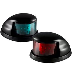 LED Boat Navigation Light Red and Green LED Marine Navigation Light Boat Bow Light for Pontoon and Small Boat 
