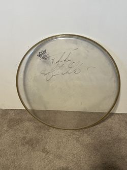 Yes Artist Alan White Drumhead Signed