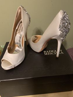 Satin Ivory Pumps / Wedding