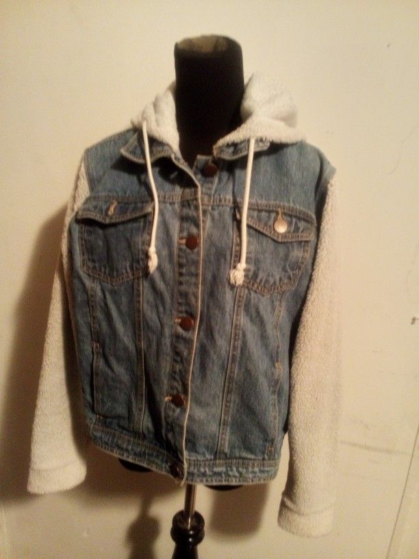 No Boundaries Children's Denim Jacket Size 19