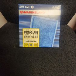 Marineland rite size C BioWheel Penguin Power Filter Cartridge 6 packs