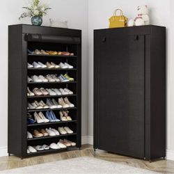 Tribesigns Black Shoe Rack / Shelf