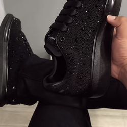 Black Rhinestone Mcqueens