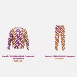 Dunkin Donuts Sweatshirt/Joggers Set