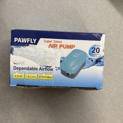 Brand New Pawfly Aquarium Air Pump - Super Quite (up to 20 lbs)