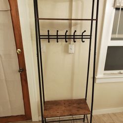 Coat Rack With Shelves