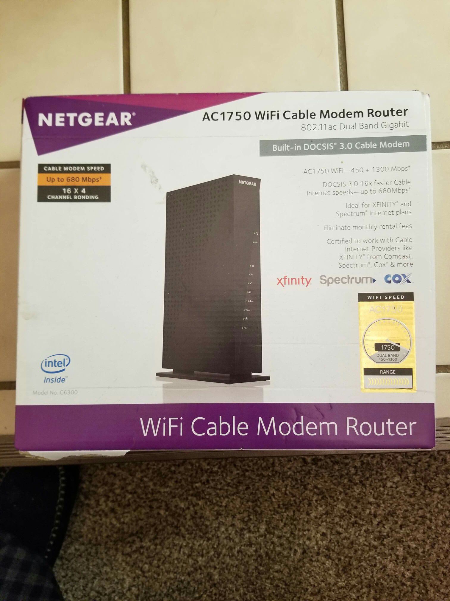 Brand new cable modem router