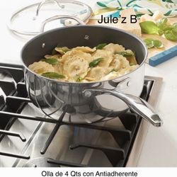 Olla De 4 Qts Con Antiadherente Nueva En Su Caja 