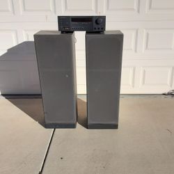 Mitsubishi Receiver With 2 Speakers
