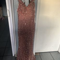 Prom Long Dress Rosegold