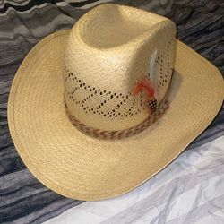 Men’s straw cowboy hat size 7 3/8