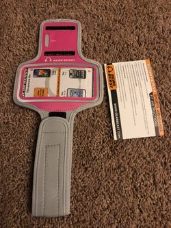 iPhone armband Grey / pink