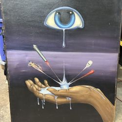 Oil painting Laura Clark The canvas's torn, look at the photo #P