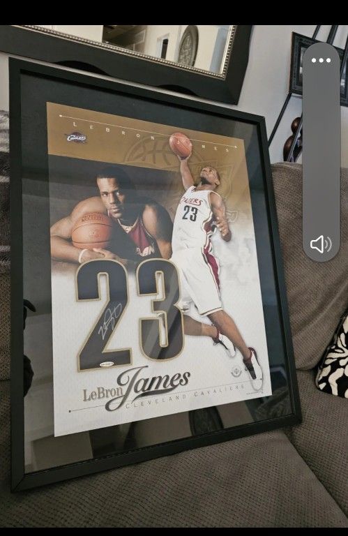 Lebron James Rookie Signed Piece Uda