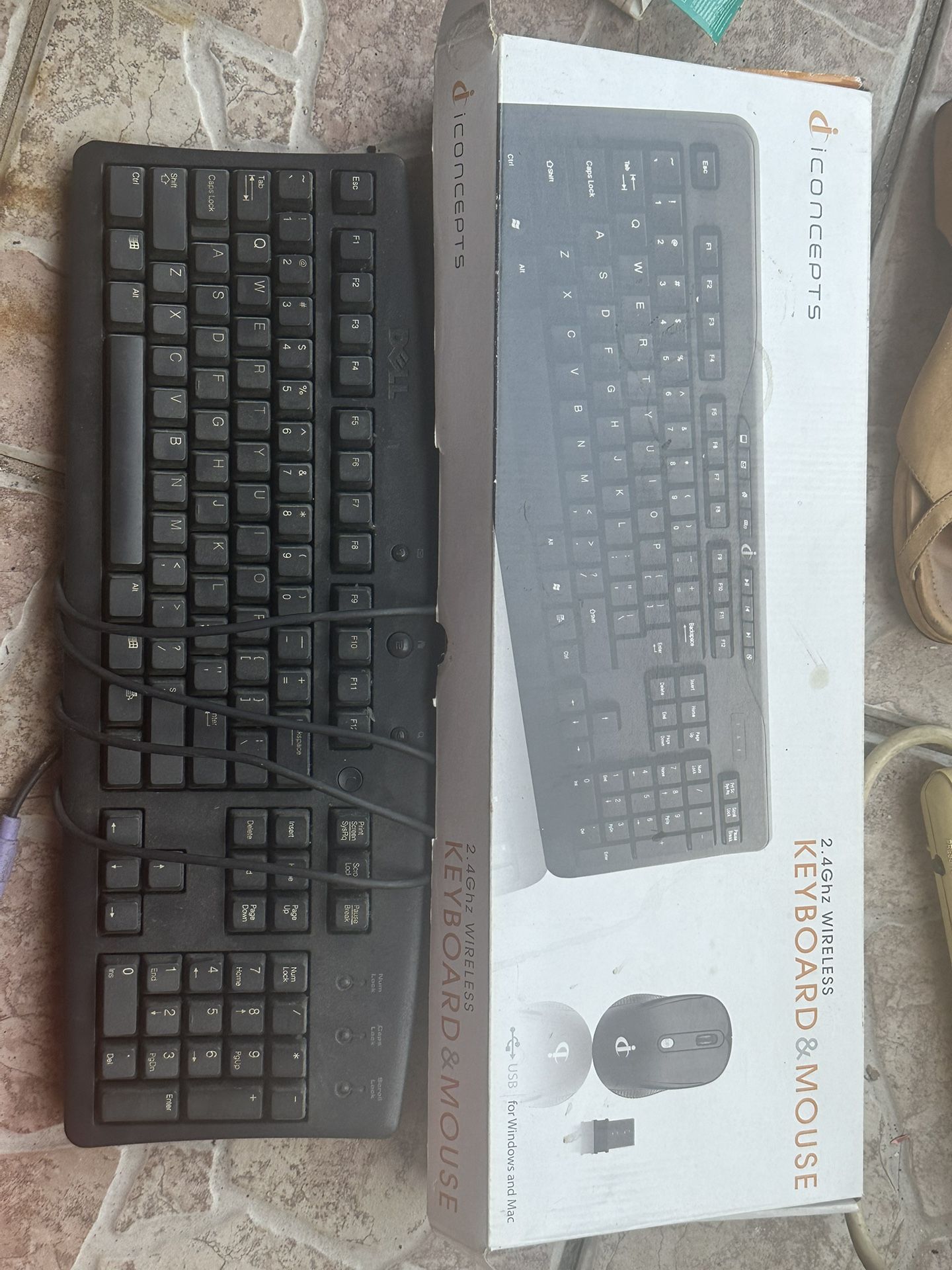 Wireless keyboard and mouse