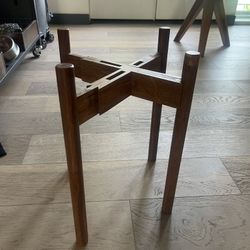 Mid-Century Style Wooden Plant Stand