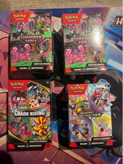 Pokemon shrouded fable, journey together, chaos rising booster bundles