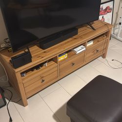 IKEA TV Stand With Cabinets