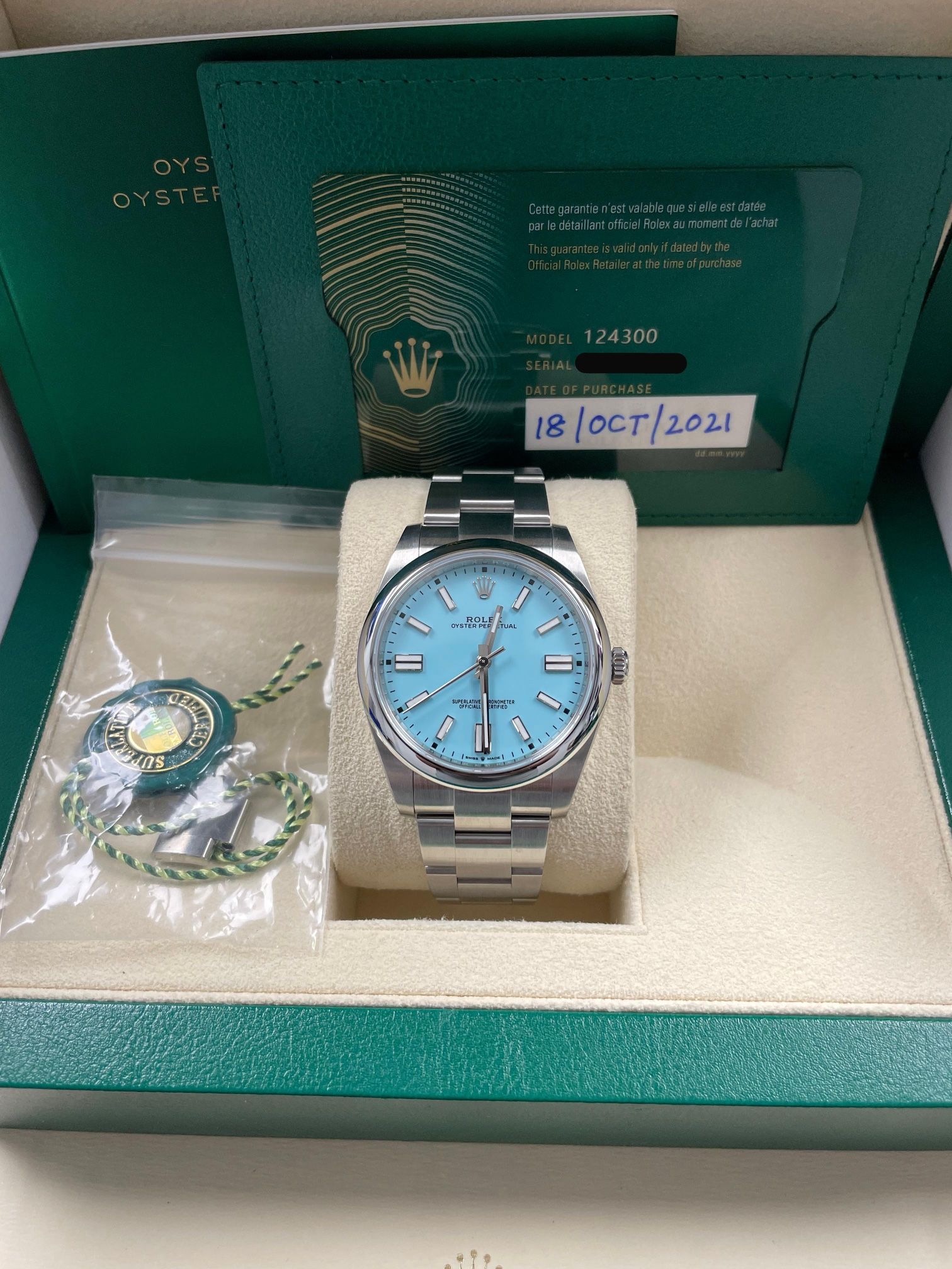 Rolex OP Tiffany Dial