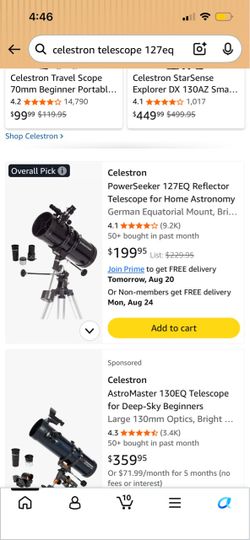Celestron 127eq telescope
