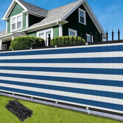 Balcony Privacy Screen, Heavy Duty 180GSM Fabric Privacy Fencing, 90% Blockage, Outdoor Wind Blocker, Fence Covering Privacy for Porch, Backyard, Deck