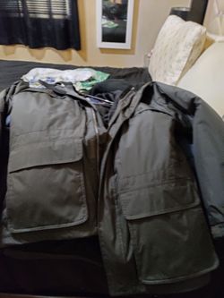Men's black Zip-Up Utility jacket